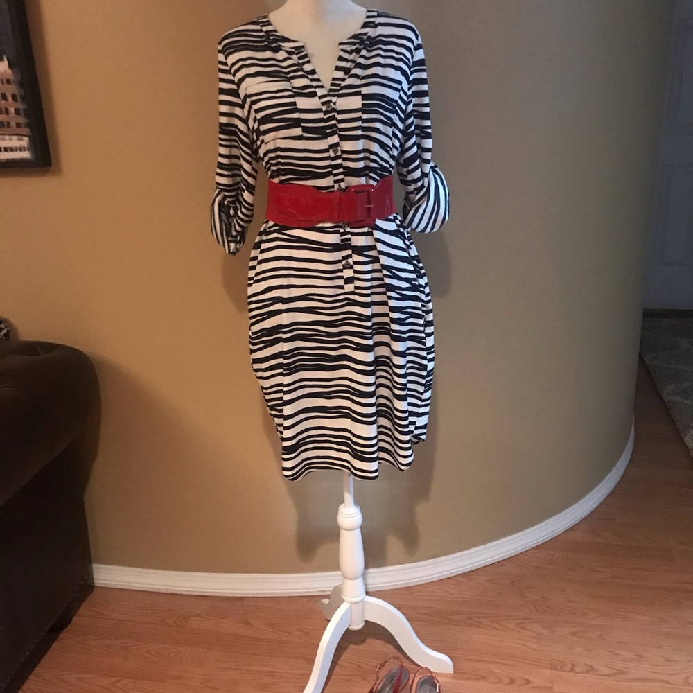 Zebra print dress..